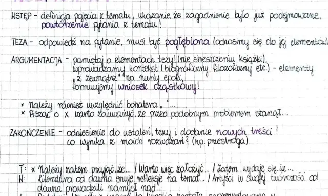 Struktura rozprawki: wstęp, teza, argumentacja, zakończenie. Pomocne przy tworzeniu własnych opinion essay topics.