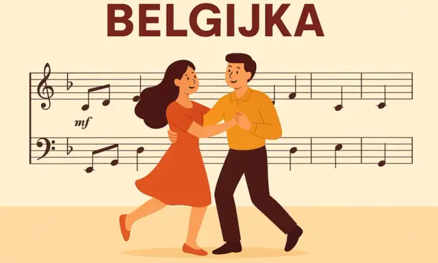 Para szybka nauka tańca na imprezę, tańczy do muzyki zapisanej na pięciolinii.