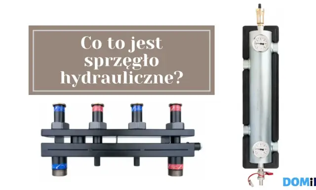 Co to jest sprzęgło hydrauliczne? Ilustracja przedstawia elementy systemu grzewczego, wyjaśniając zasadę działania sprzęgła hydraulicznego.