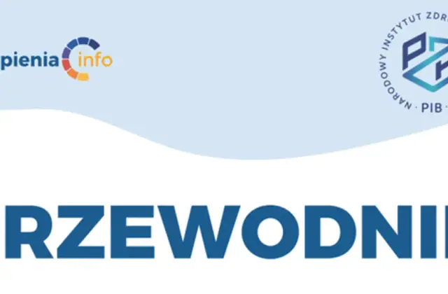 Przewodnik po szczepieniach noworodka. Logo "szczepienia.info" i Narodowego Instytutu Zdrowia Publicznego.