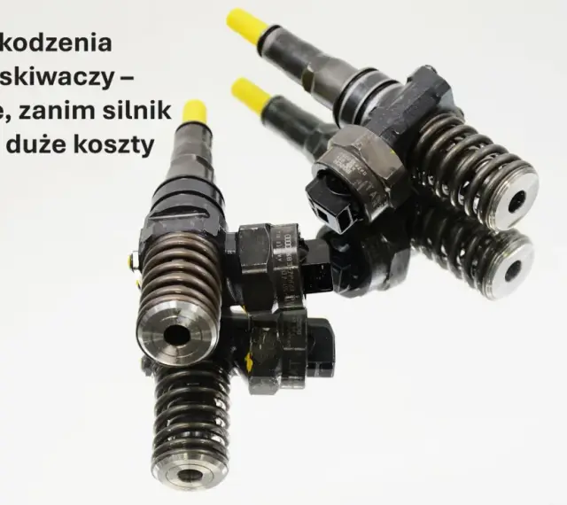 Dwa pompowtryskiwacze na lustrzanym odbiciu. Rozpoznaj objawy uszkodzenia, by uniknąć kosztownych napraw silnika.