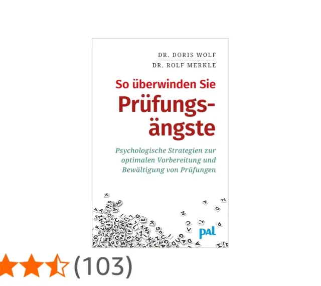 Buchcover "So überwinden Sie Prüfungsängste" mit psychologischen Strategien zur optimalen Vorbereitung und Bewältigung von Prüfungen.
