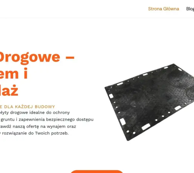 Płyta drogowa wymiary: wytrzymała, czarna, z otworami, idealna na teren budowy. Dostępna na wynajem i sprzedaż.