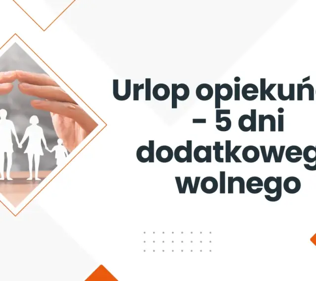 Ręce chroniące rodzinę z papieru. Urlop opiekuńczy to 5 dni dodatkowego wolnego. RBH Biuro Rachunkowe.