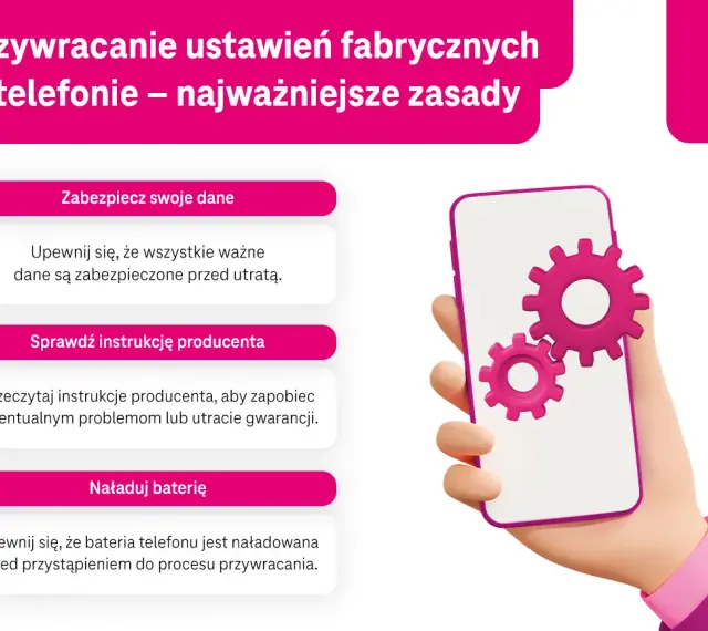 Przywracanie ustawień fabrycznych w telefonie: zabezpiecz dane, sprawdź instrukcję, naładuj baterię. To kluczowe zasady, by uniknąć problemów.