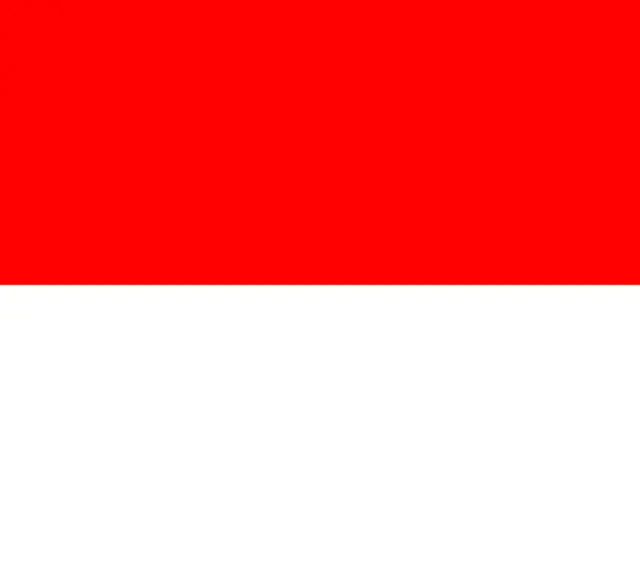 Flaga Indonezji, czerwono-biała. Planujesz podróż? Sprawdź wymagania dotyczące indonezja wiza.