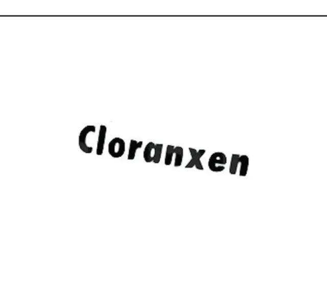 Napis "Cloranxen" na białym tle.