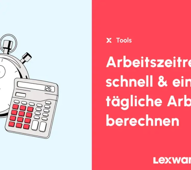 Stoppuhr und Taschenrechner für die Berechnung von Arbeitsstunden pro Monat.