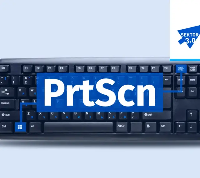 Klawiatura z napisem "PrtScn" na środku. Dowiedz się, jak zrobić zrzut ekranu na komputerze.