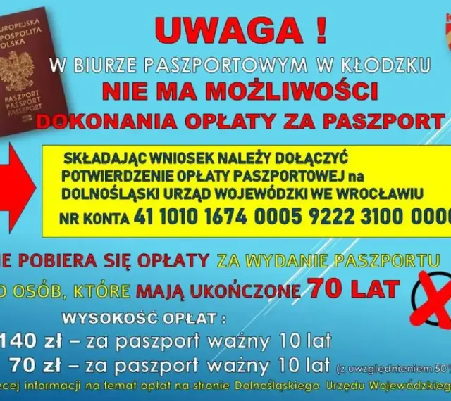 Paszport ile kosztuje? 140 zł za 10 lat, 70 zł z ulgą. Opłaty nie pobiera się od osób po 70. roku życia.