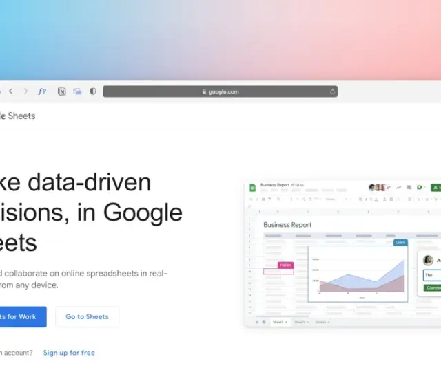 Stwórz raport biznesowy w Google Arkusze, współpracując z zespołem.