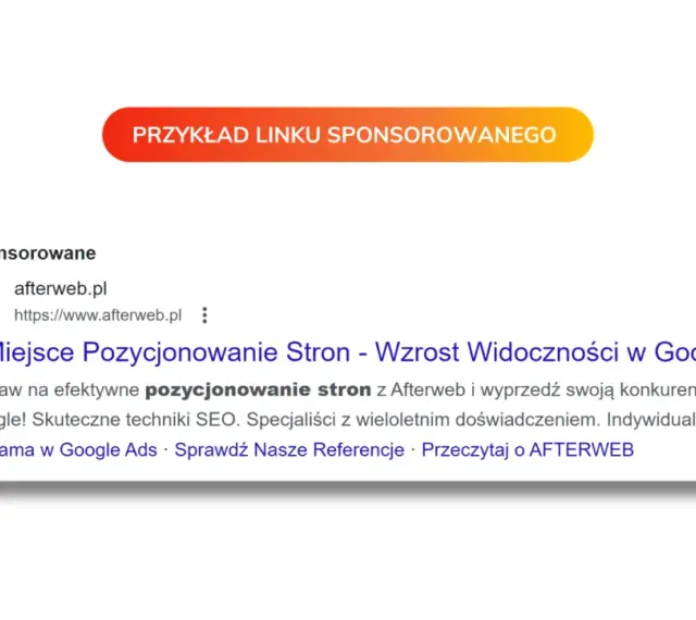 Reklama Google Ads: pozycjonowanie stron z Afterweb.pl dla lepszej widoczności w Google.