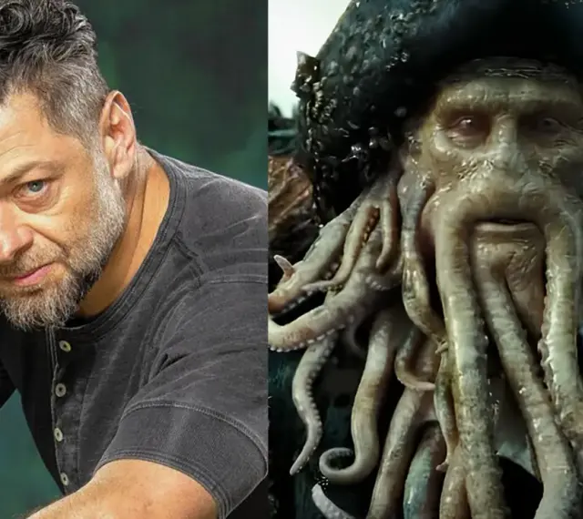 Andy Serkis jako Davy Jones w filmach "Piraci z Karaibów".