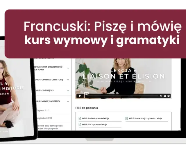 Kurs francuskiego: Piszę i mówię. Nauka podstawowych zwrotów po francusku, wymowy i gramatyki.