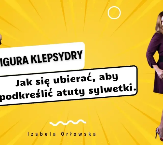 Kobieta z figurą klepsydra w bordowej sukience i czarnym paskiem. Podkreśla, jak się ubierać, by uwydatnić atuty sylwetki.