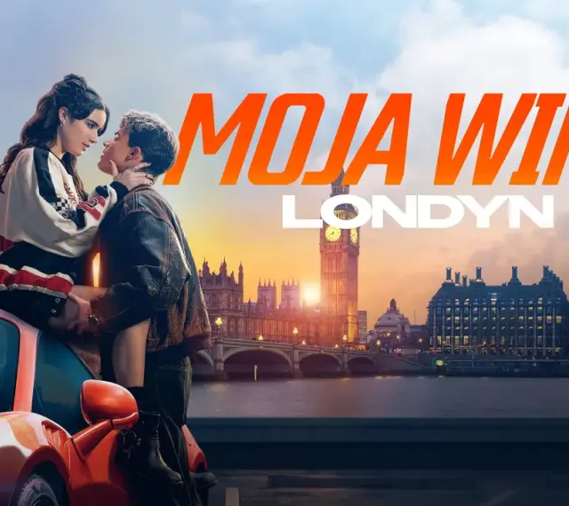 Moja wina" - gdzie obejrzeć? Dwie dziewczyny na tle Londynu, na czerwonym samochodzie.