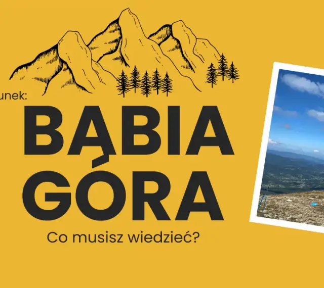 Babia Góra: poznaj warunki na szczycie. Widok z góry na malowniczy krajobraz i niebo.