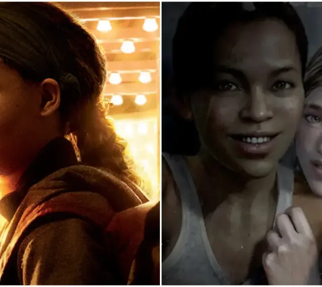 Riley, personaje de The Last of Us, junto a Ellie en un momento tierno.