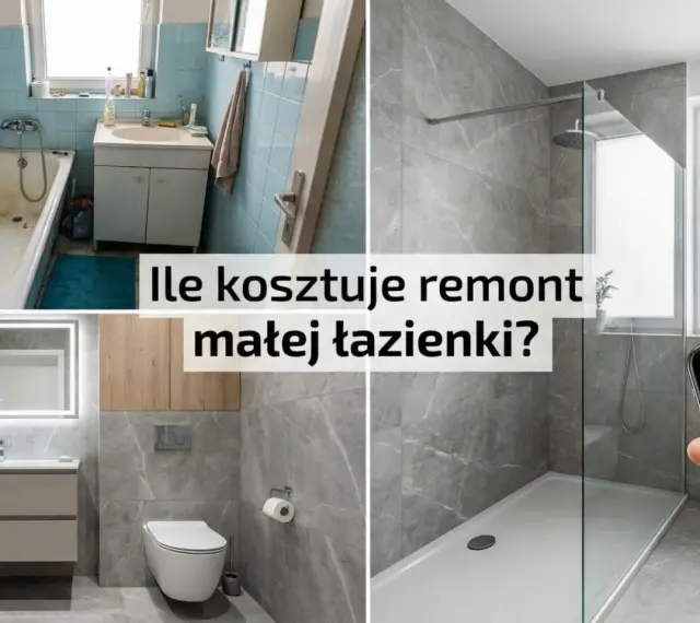 Przed i po remoncie małej łazienki. Zobacz, ile za remont małej łazienki zapłacisz, porównując stare i nowe wnętrze.