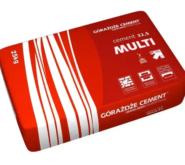 Worek cementu budowlanego Górażdże MULTI 25kg. Zastanawiasz się, ile kosztuje worek cementu? Ten produkt jest idealny do murowania, tynkowania, stabilizacji pod kostkę i fundamentów.