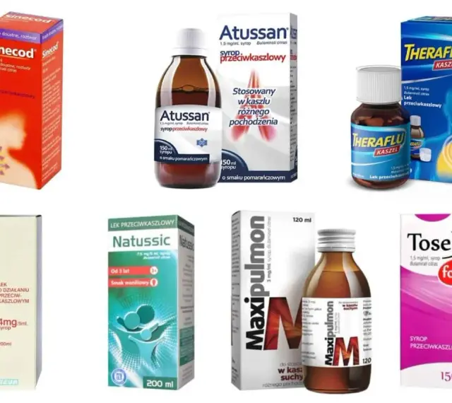 Supremin, lek przeciwkaszlowy w syropie, obok innych leków na kaszel jak Atussan, Therflu, Natussic, Maxipulmon i Toselix.
