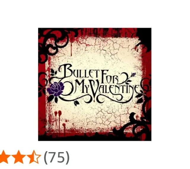 Pochette d'album de Bullet For My Valentine avec une rose violette et des ornements rouges et noirs.