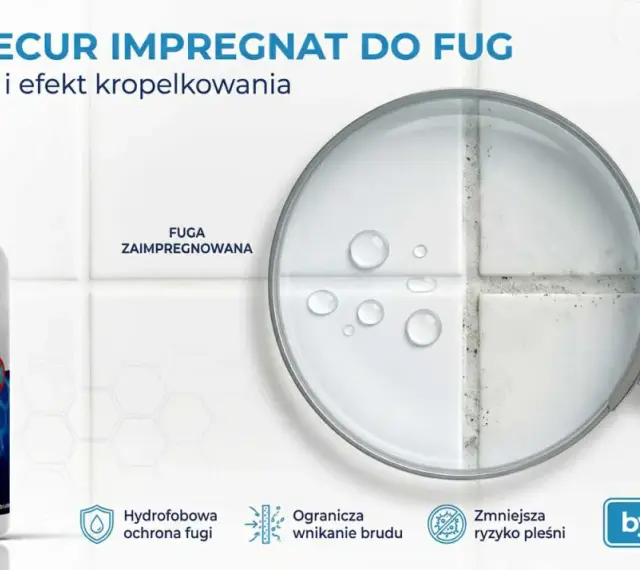 Dlaczego warto szukać alternatyw dla tradycyjnej glazury? Impregnat Nanosecur zapewnia czyste fugi i efekt kropelkowania, chroniąc przed brudem i pleśnią.