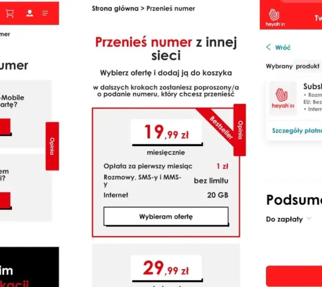 Przeniesienie numeru do Heyah. Wybierz ofertę, by przenieść swój numer z innej sieci. Bestsellerowa subskrypcja za 19,99 zł miesięcznie.