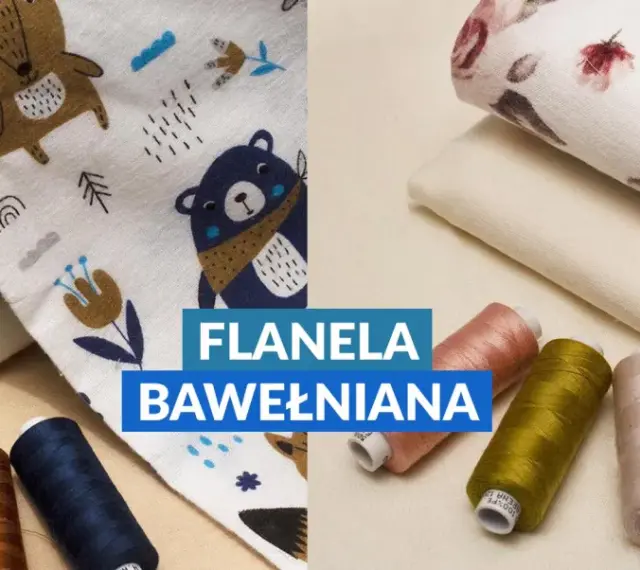Flanela bawełniana z uroczymi zwierzątkami i kwiatami, idealna do szycia. Sprawdź, co to jest flanela!