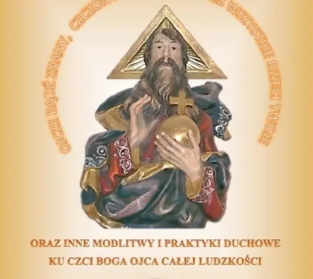 Rzeźba Trójcy Świętej, symbolizująca modlitwę do Boga Ojca o pomoc w życiu.