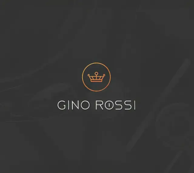 Logo Gino Rossi z koroną. To znana marka obuwnicza, która oferuje stylowe i eleganckie buty.