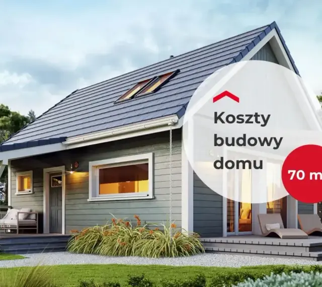 Nowy, przytulny dom 70m2 bez pozwolenia, projekt za darmo. Idealny na start!
