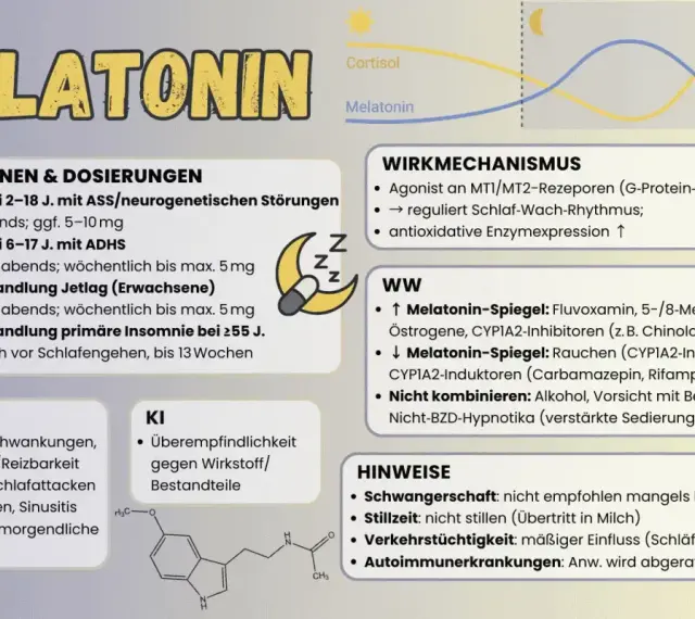Melatonin-Dosierung: 2mg abends bei Insomnie (2-18 J.), 0,5-2mg bei ADHS. Wie viel Melatonin darf man nehmen? Infos zu Jetlag & älteren Menschen.