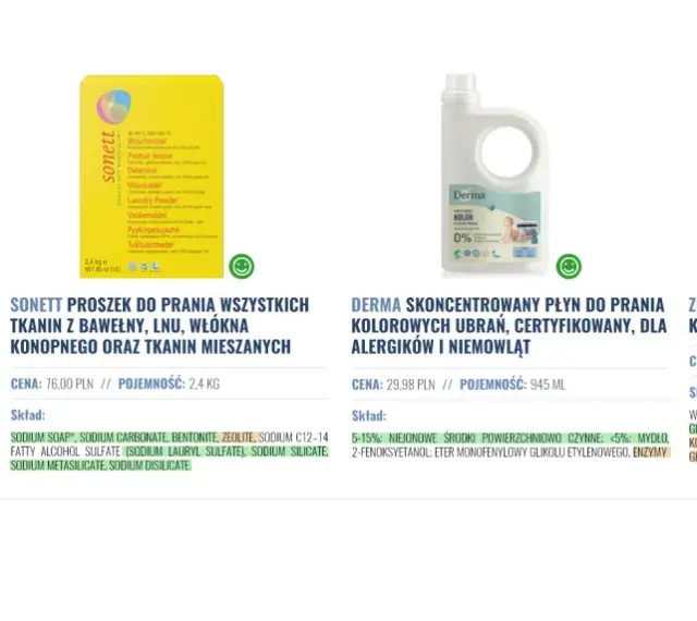 Proszek do prania dla niemowląt Derma – delikatny dla skóry, certyfikowany płyn do kolorów. Idealny dla alergików.