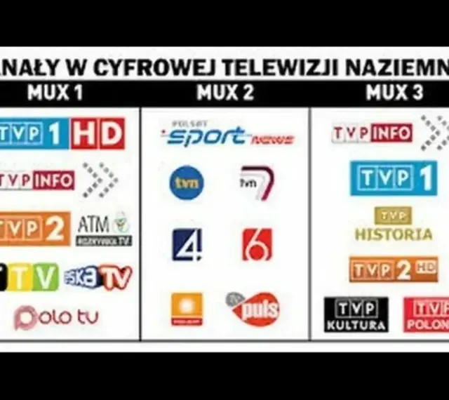 Kanały w cyfrowej telewizji naziemnej: MUX 1, 2, 3. Jak odbierać bez dekodera? Lista kanałów TVP, Polsat, TVN.