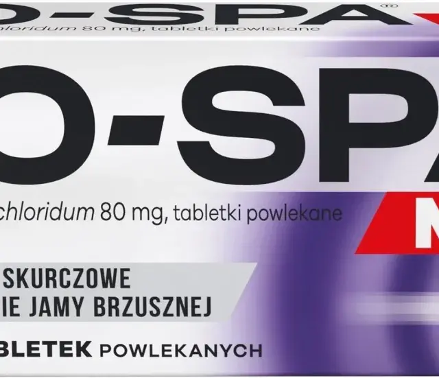 Opakowanie leku NO-SPA MAX na bóle skurczowe jamy brzusznej. 20 tabletek powlekanych.