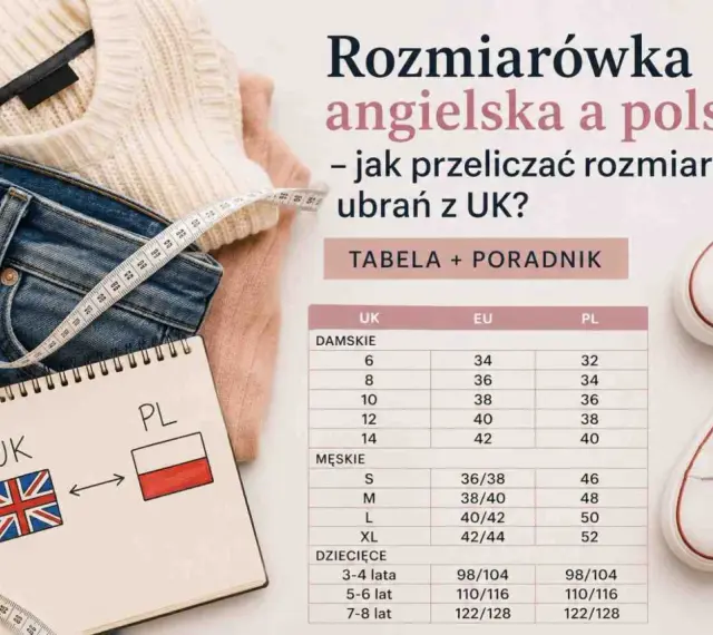 Tabela rozmiarów UK i PL. Rozmiar 6 UK to 34 EU i 32 PL. Jak to jaki to rozmiar buta? Sprawdź w tabeli!