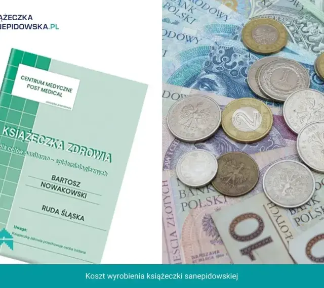 Książeczka zdrowia i monety. Sprawdź, jaka jest książeczka sanepidowska cena i ile kosztuje wyrobienie dokumentu.