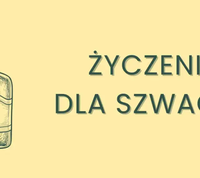 Szkic butelki i napis "Życzenia dla szwagra". Idealny na urodziny!