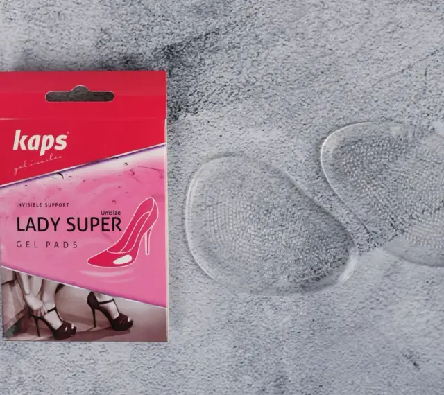 Kaps Lady Super Gel Pads – sposób, co zrobić, żeby buty nie obcierały w palcach. Miękkie wkładki żelowe zapewniają komfort.