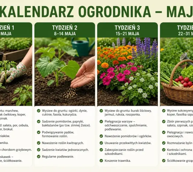 Maj to idealny czas, by siać warzywa liściaste, zioła i kwiaty. Kalendarz ogrodnika podpowiada, co siać w maju, by cieszyć się obfitymi plonami.