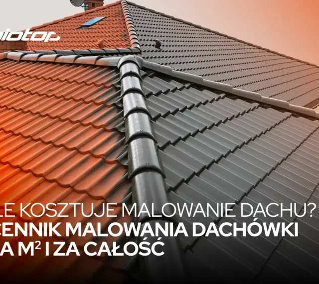 Ile kosztuje malowanie dachu? Sprawdź cennik malowania dachówki za m² i za całość. Odśwież swój dach!