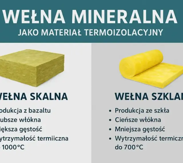 Wełna skalna i szklana jako materiały termoizolacyjne. Różnice w budowie i zastosowaniu, wpływające na współczynnik przewodzenia ciepła.