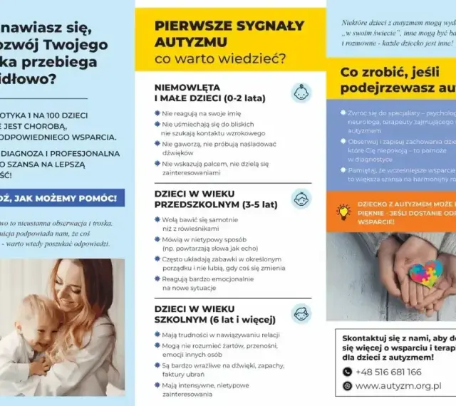 Wczesne sygnały autyzmu u dzieci. Rozwój dziecka z autyzmem wymaga wsparcia. Poznaj pierwsze oznaki i jak pomóc.