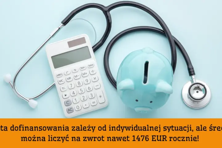 Stetoskop, kalkulator i skarbonka. Dowiedz się, jak złożyć wniosek o zorgtoeslag i otrzymać zwrot do 1476 EUR rocznie.