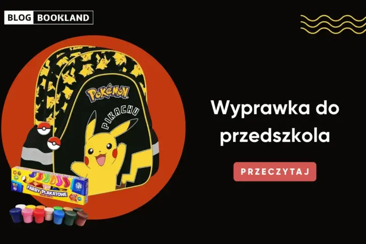 Plecak z Pikachu i farby plakatowe – idealna wyprawka do przedszkola dla małego fana Pokemonów.