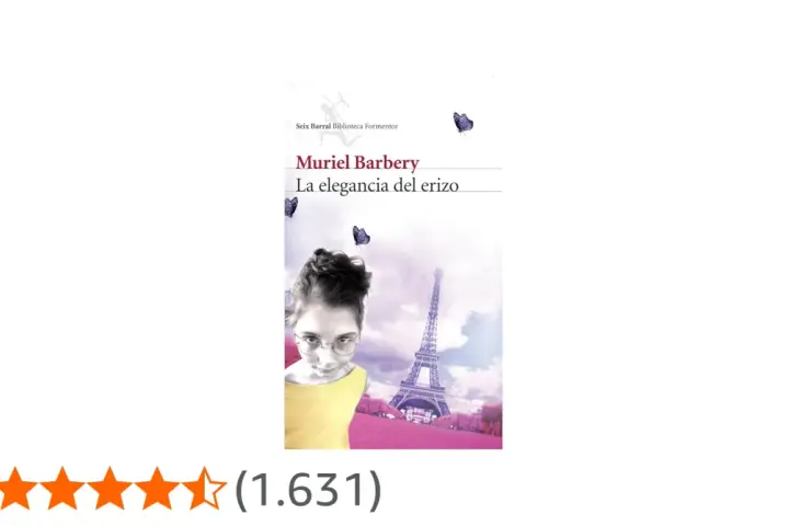 La elegancia del erizo, libro de Muriel Barbery, con una joven y la Torre Eiffel de fondo.