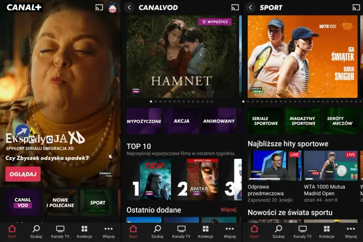 Aplikacja CANAL+ pozwala na oglądanie telewizji przez internet. Zobacz najnowsze filmy, seriale i transmisje sportowe.
