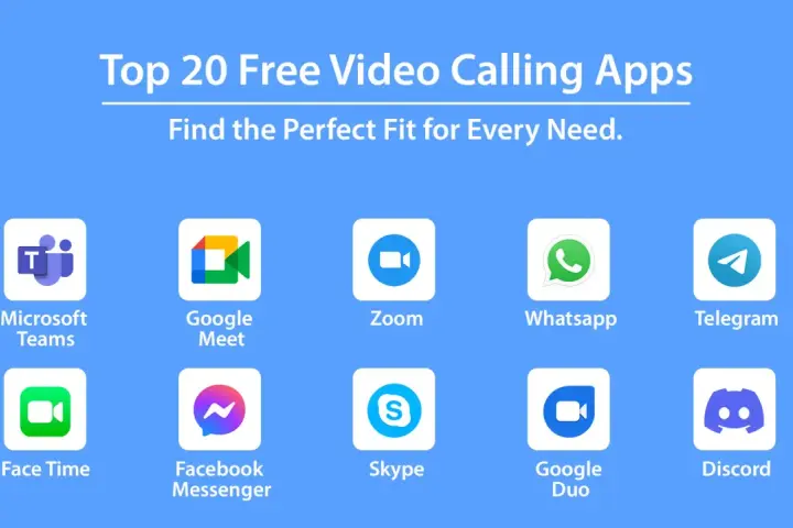 Explora las mejores apps para videollamadas online gratis: Microsoft Teams, Google Meet, Zoom, WhatsApp, Telegram, FaceTime, Messenger, Skype, Google Duo y Discord.