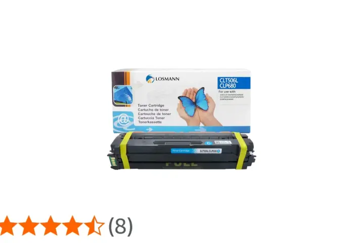Toner do drukarki Samsung CLP-680ND, model CLT506L, w opakowaniu Losmann z motywem motyla.